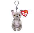 Ty Beanie Bellies Peluş Gri Köpek Anahtarlık Wilfred