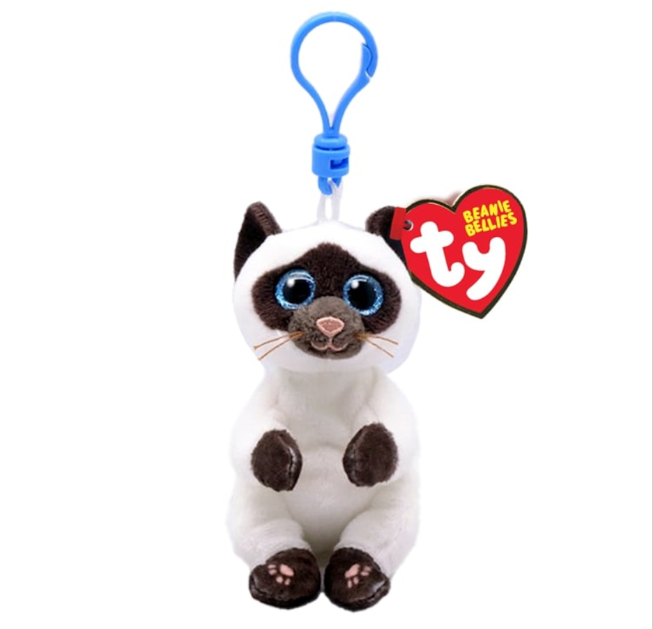 Ty Beanie Bellies Peluş Siyam Kedisi Anahtarlık Miso