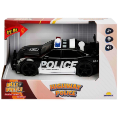 1:20 Maxx Wheels Sesli ve Işıklı Polis Arabası 19 cm