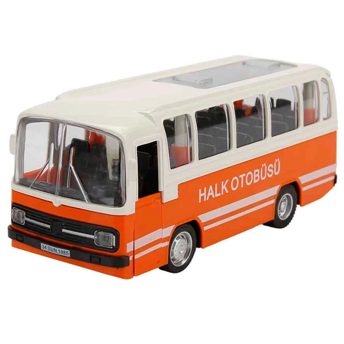 Maxx Wheels Sesli ve Işıklı Nostaljik Halk Otobüsü 15 cm S00003097  -  1 adet fiyatıdır