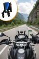 Evrensel Motosiklet Telefon Tutucu – Kaymaz, Kilitlenebilir Güvenli Tutuşlu, 360° Ayarlanabilir Gidon Bağlantılı Akıllı Telefon Aparatı