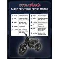 Cool Wheels Elektrikli Mini Cross Motor 14'' 350W 36V