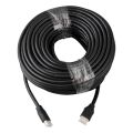 Fully G-507K Plastik Düz Siyah 25 Metre Gold Poşetli Hdmi Kablo