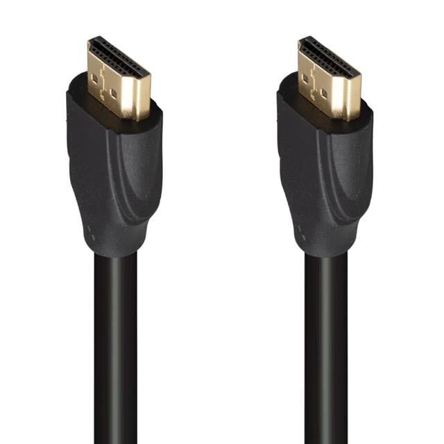 Fully G-507K Plastik Düz Siyah 25 Metre Gold Poşetli Hdmi Kablo