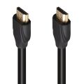 Fully G-507K Plastik Düz Siyah 25 Metre Gold Poşetli Hdmi Kablo