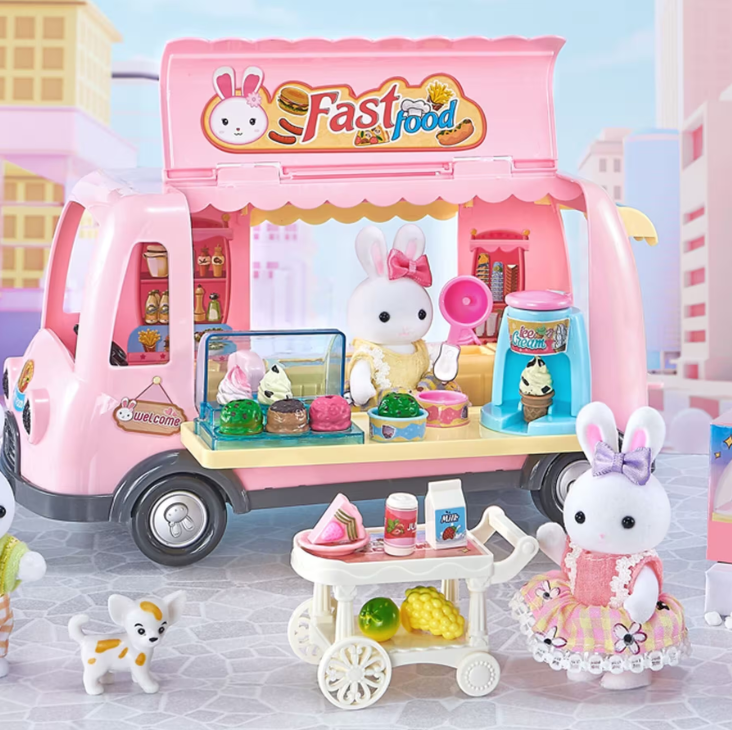 Bay Dreamy Mini Tavşan Fast Food Tatlı Karavanı Oyun Seti
