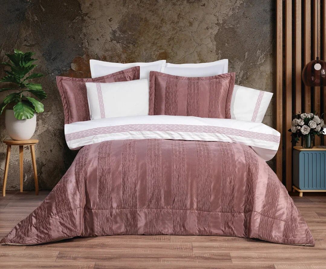 Hobby Nirvana Yatak Örtüsü Seti Pembe