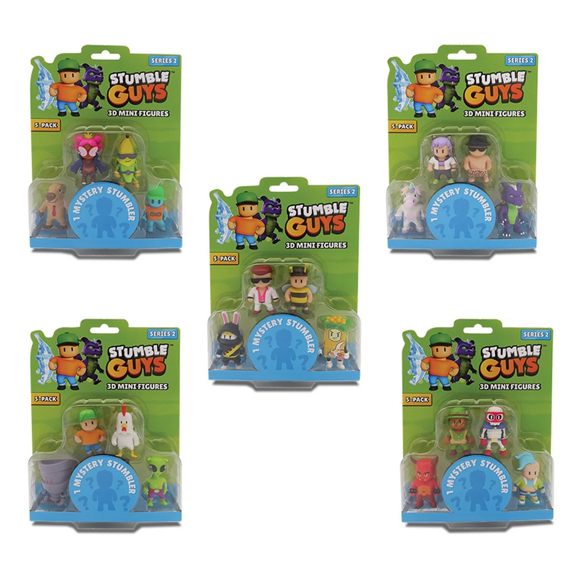Stumble Guys 5'li Mini Figür - GIO-TUY14000 - 1 Kutu Fiyatıdır