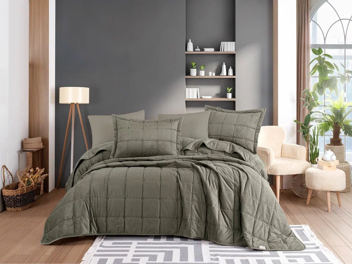 Hobby Ambiance Yatak Örtüsü Yeşil