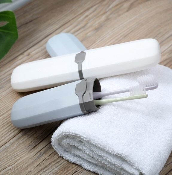 Seyahat Tipi Diş Fırçası ve Makyaj Fırça Kabı - Stokta Olan Renk Gönderilir