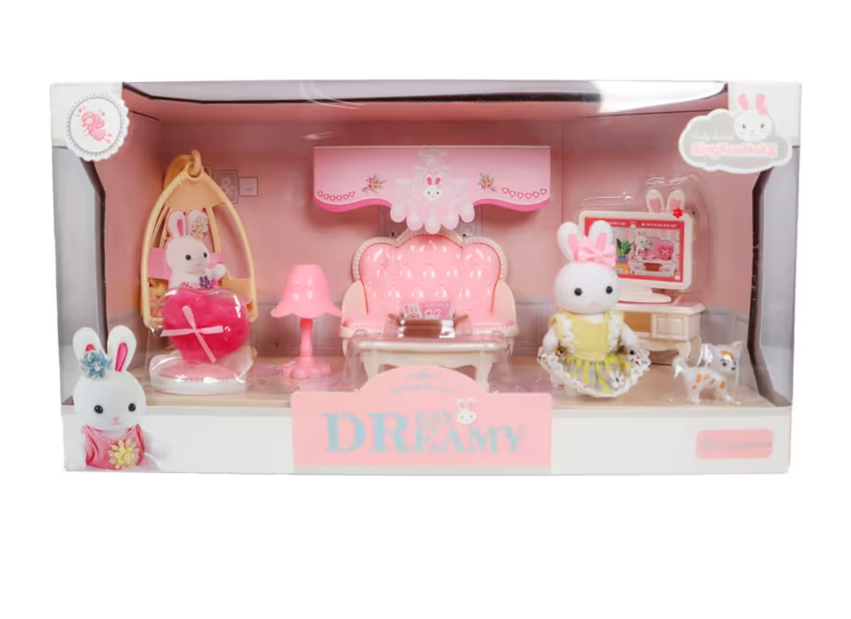Bay Dreamy Mini Tavşan Televizyonlu Salon Oyun Seti