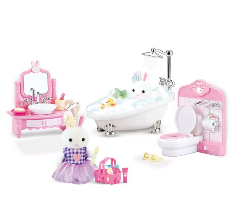 Bay Dreamy Mini Tavşan Banyo ve Tuvalet Oyun Seti