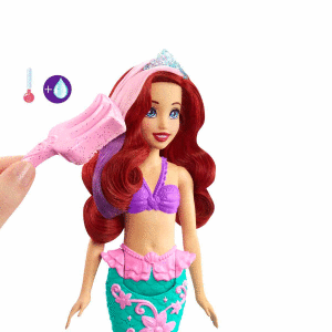 HLW00 Disney Prenses Muhteşem Renk Değiştiren Saçlı Deniz Kızı Ariel