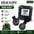1000 Adet Gölge Filesi Klipsi | Sera Filesi Sabitleme Klipsi | Güneşlik Örtü Klipsi | Yerli Üretim | UV Dayanımlı