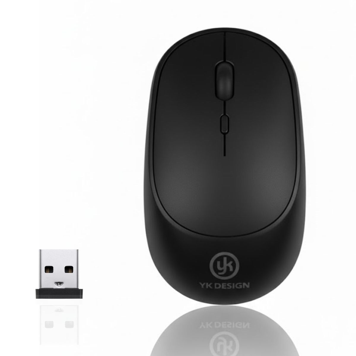 Yumurcak Shop® Siyah Renkli Ergonomik Sessiz Kablosuz Mouse – USB Alıcılı, Ofis ve Oyun İçin Konforlu Bilgisayar Faresi MS6310