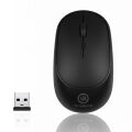 Yumurcak Shop® Siyah Renkli Ergonomik Sessiz Kablosuz Mouse – USB Alıcılı, Ofis ve Oyun İçin Konforlu Bilgisayar Faresi MS6310
