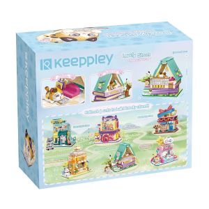KP28018 Keeppley Lovely Street Calico Cat Comic House Blok Seti -Vagonlife