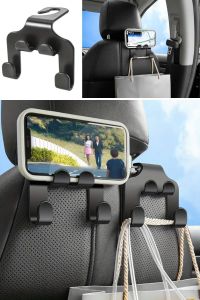 Oto Koltuk Arkası Düzenleyici Organizer Askılıklı Telefon,Tablet Tutucu
