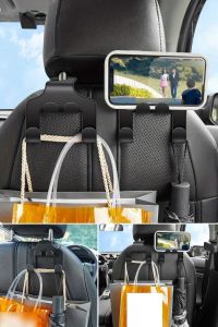 Oto Koltuk Arkası Düzenleyici Organizer Askılıklı Telefon,Tablet Tutucu