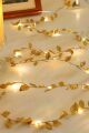 3 Metre Yaldızlı Gold LED Işık – Dekoratif Ortam Aydınlatması