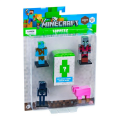 Minecraft 3D Toppeez 5'li Figür Seti - Stokta Olan Gönderilir