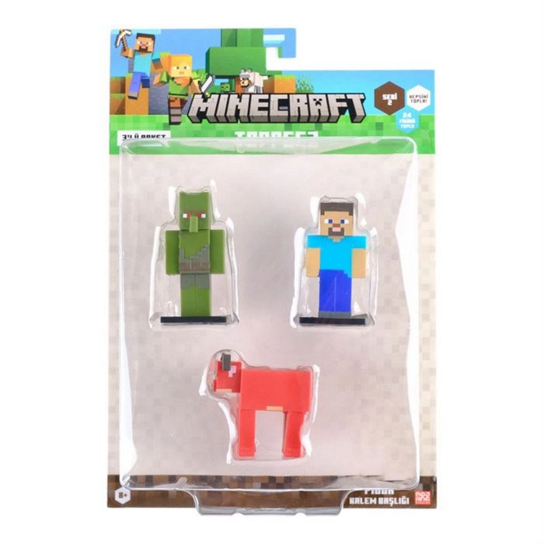 Minecraft 3D Toppeez 3'lü Figür Seti Seri 2