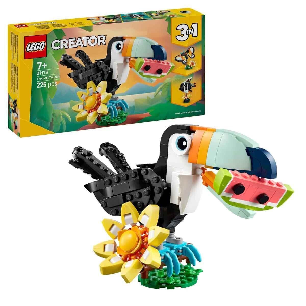 31173  Creator 3In1 - Vahşi Hayvanlar:tropikal Tukan Kuşu 225 Parça +7 Yaş