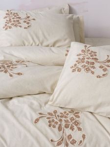 Cotton Box Cotton Keten Çift Kişilik Nevresim Takımı Kaneli