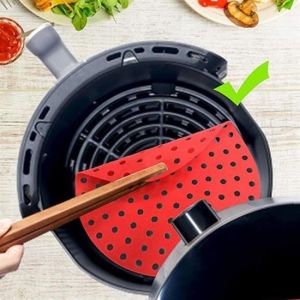 Ürün Gezegeni® Renkli Isıya Dayanıklı Yıkanılabilir Silikon Fırın Ve Airfryer Yuvarlak Pişirme Matı 20 Cm