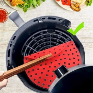 Ürün Gezegeni® Renkli Isıya Dayanıklı Yıkanılabilir Silikon Fırın Ve Airfryer Yuvarlak Pişirme Matı 23 Cm