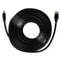 Fully G-507FS Plastik Düz Siyah 20 Metre Gold Poşetli Hdmi Kablo