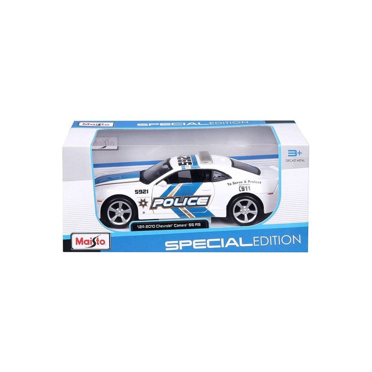 MAY32108 Maisto 1:24 2010 Model Chevrolet Camaro SS RS Police Model Araba 