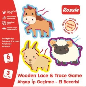 Rossie Ahşap İp Geçirme El Becerisi Oyunu Seri 1