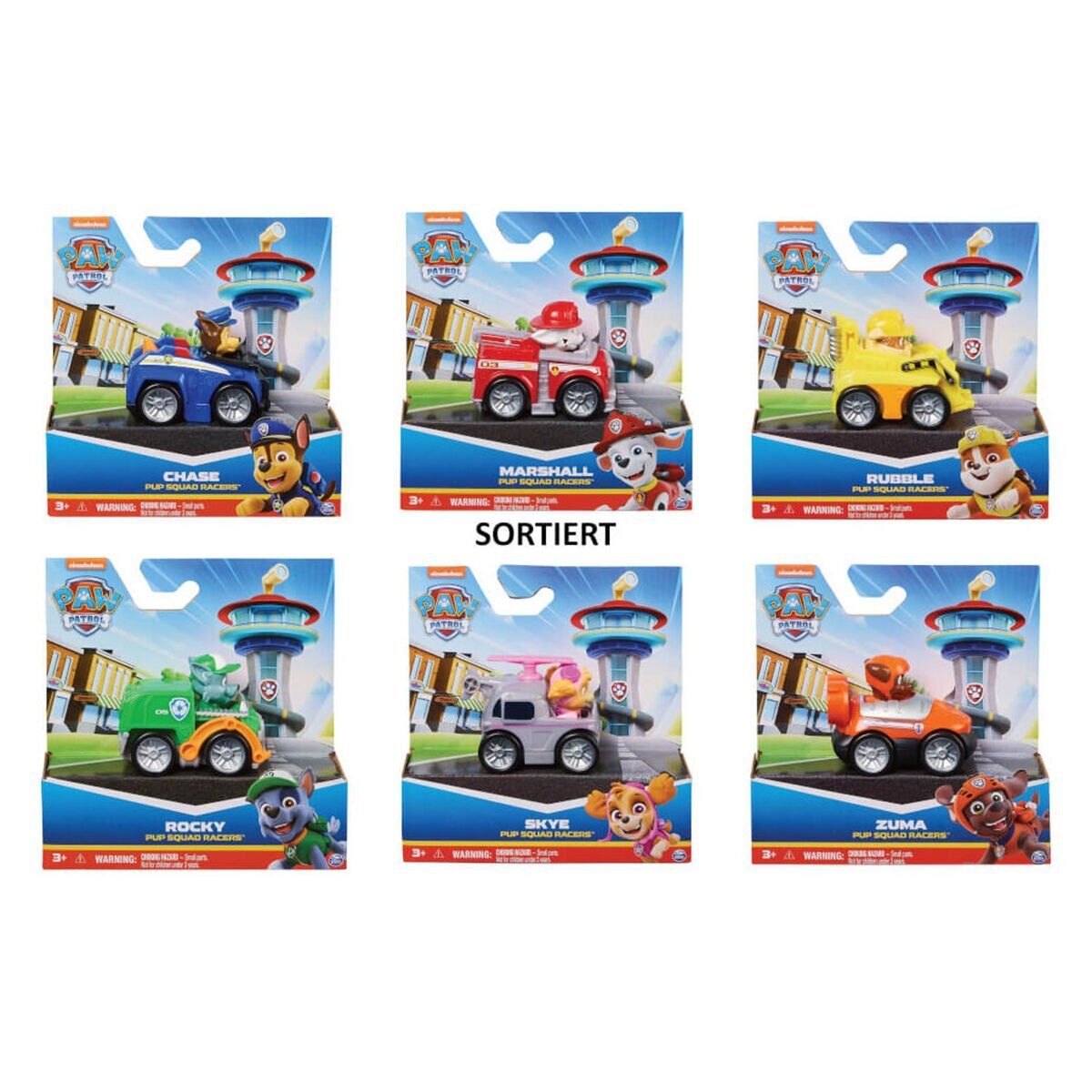 SPM-6070433 PAW PATROL MINI PUP SQUAD ARAÇ ÇEŞİTLERİ - 1 Adet Stokta Olan Gönderilir