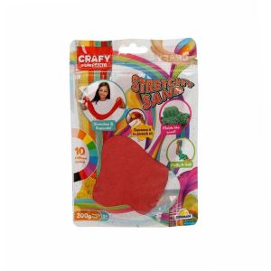 3604 Crafy Streç Oyun Kumu Kırmızı 200 g 