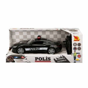 20357 Uzaktan Kumandalı Suncon Işıklı Polis Arabası 21 cm - 1 Adet Stokta Olan Gönderilir