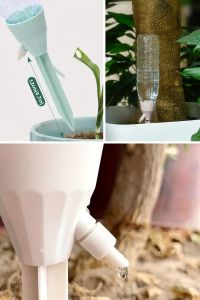 Ayarlanabilir Akış Hızına Sahip Damlama Sulama Çivileri 3lü Otomatik Bitki Sulama Aparatı Tüm Pet Şişelere Uyumlu