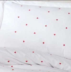 Hobby Çift Kişilik Poplin Premium Nakışlı Nevresim Lubow Beyaz