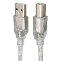 Powermaster PM-13012 Şeffaf 1.5 Metre USB 2.0 Yazıcı Kablosu