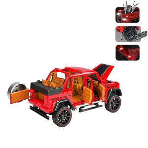 HCL-902 Çek Bırak 1:22 Sesli ve Işıklı Metal Jeep 
