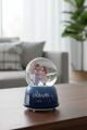 Pilli Işıklı Müzikli Kar Küresi–El Ele Sevgili Figürlü Eğlenceli Masaüstü Biblo, LED Aydınlatmalı Dekoratif Hediyelik Kar Küresi