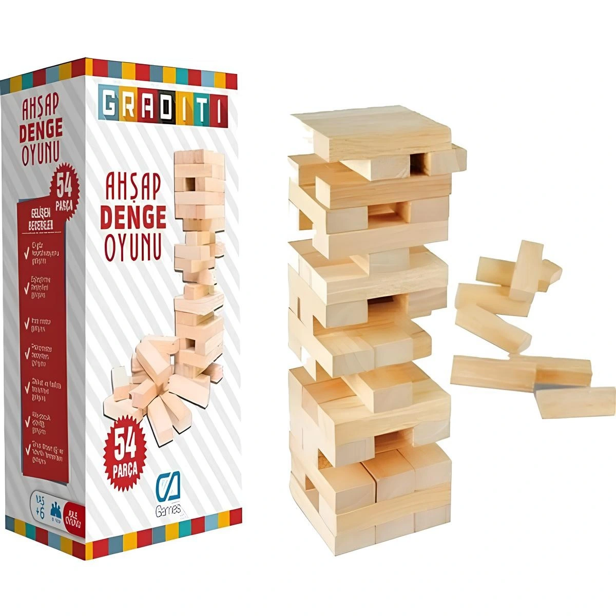 Graditi Ahşap Denge Oyunu Küçük Boy CA.10008