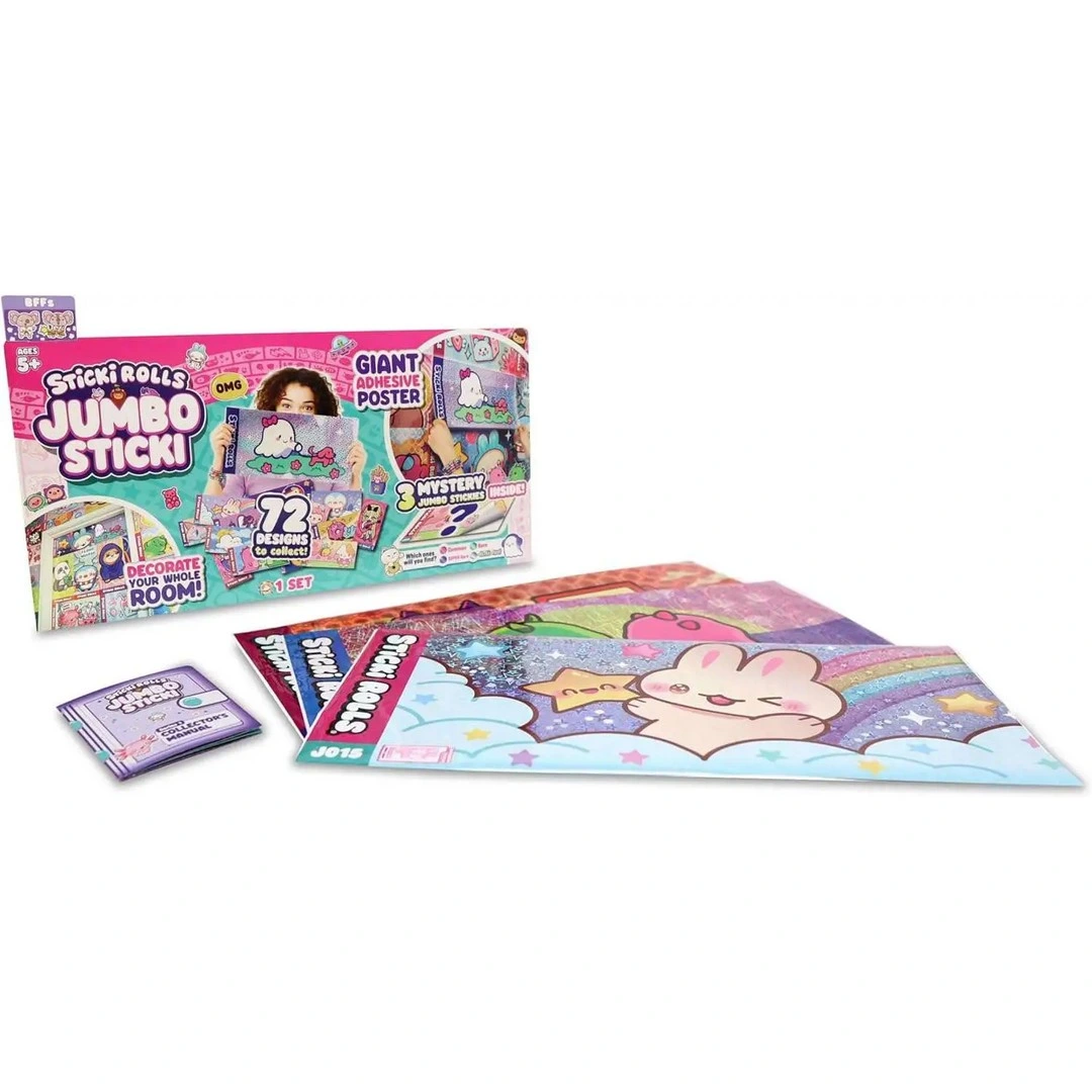 Sticki Rolls Jumbo Çıkartmalar 3'lü Paket - JS300