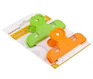 2li Pratik Torba Paket Ve Poşet Kapatıcı Kilitli Klips Mandal - Stokta Olan Renk Gönderilir