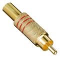 PowerMaster PM-26484 Tos RCA Fiş Metal Gold Erkek Konnektör