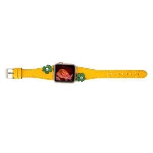 Apple Watch Uyumlu Deri Kordon Clover 42-44-45mm TR FL12