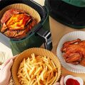 50 Adet Air Fryer Pişirme Kağıdı Tek Kullanımlık Hava Fritöz Yağ Geçirmez Yapışmaz Tabak Model