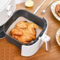 50 Adet Air Fryer Pişirme Kağıdı Tek Kullanımlık Hava Fritöz Yapışmaz Yağlı Kağıt Delikli Model