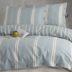 Clasy Butik Native Serisi Çift Kişilik Nevresim Takımı Kasara v1 Mavi