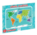 Dünya Haritası Frame Puzzle 35 Parça